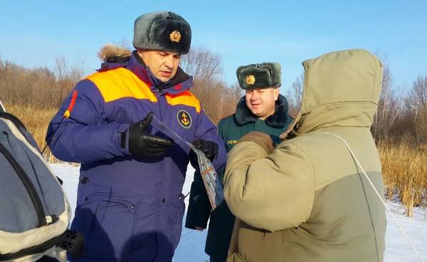 Профилактический рейд по местам скопления рыбаков на тонком льду, организованный сотрудниками ГИМС Зеленодольского района